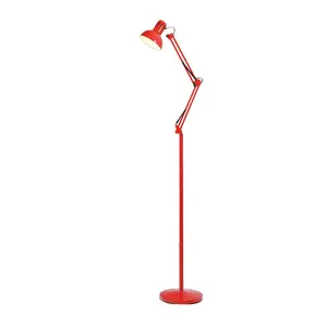 JJC Red Artistic Design LED Stehle uchte für Wohnzimmer Schlafzimmer Lesung Nachtlicht E27 Lichtquelle Eisen Stehlampe