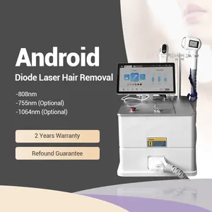 2024 mais novo sistema android 755nm 808nm 1064nm 1200w máquina de depilação a laser de diodo preço de depilação a laser