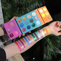 Marque privée personnalisée 24 couleurs Palette de fard à paupières haute Pigment poudre imperméable ombre à paupières maquillage finition miroitante peau foncée claire
