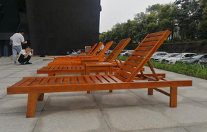 Mobili da giardino in legno da spiaggia <span class=keywords><strong>sdraio</strong></span> sedia a <span class=keywords><strong>sdraio</strong></span> piscina poltrona <span class=keywords><strong>sdraio</strong></span> all'aperto lettino prendisole - Product Image 2