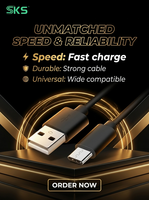 Câble de charge rapide USB Type-C 3A 2M en PVC pour téléphones mobiles