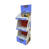 Présentoir de sol en carton personnalisé, moderne et écologique, pour supermarché, avec grille et boîte en papier, pour légumes et fruits