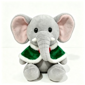 Peluche de elefante personalizado, elefante de peluche, lindo elefante de peluche, muñeco de peluche de elefante sentado - Product Image 4