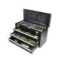 Ensemble de clés à douille à manivelle en acier au carbone à quatre couches de 119 pièces, kit d'outils de réparation automobile, étui rigide, OEM personnalisable, vente en gros
