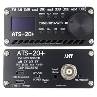 Récepteur SDR USB ATS 20 Plus avec puce Ag328, port d'antenne, surveillance, radioamateur, écoute ondes courtes, analyse de spectre