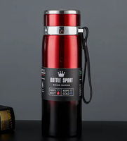 Termo de Acero Inoxidable 316 de Doble Pared con Aislamiento al Vacío de 1L, Botella de Agua Deportiva Portátil de Gran Capacidad, Regalos Empresariales de Plástico