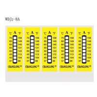 Autocollants thermosensibles PET à changement irréversible pour indicateur de température, large plage 40-140°C, auto-adhésifs, industriels