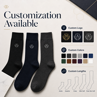 Chaussettes habillées décontractées pour hommes, en coton tricoté, respirantes, antibactériennes, avec logo personnalisé, écologiques, collection Printemps