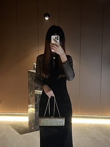 Nuova Pochette Lunga con Strass, Borsa da Sera Luccicante per Donne, Borse per Abiti Formali e Matrimoni, Borsetta con Perline e Diamanti su Entrambi i Lati - Product Image 5