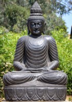 Statue de Bouddha méditant antique en bronze de grande taille, en promotion