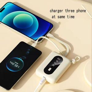 พาวเวอร์แบงค์พกพาใหม่ล่าสุด ความจุ 10000mAh จอ LED แสดงผล ชาร์จเร็ว 10W ช่องเสียบ USB ช่องเสียบ Type-C สายในตัว สำหรับโทรศัพท์ - Product Image 3