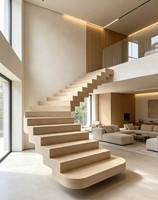 Carreaux de marche d'escalier en porcelaine vitrifiée émaillée, finition bois mat, qualité supérieure, style moderne, pour maisons et bureaux