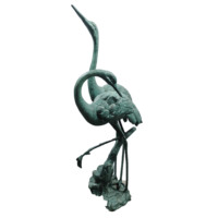 Statues de cygnes en aluminium verdigris, paire de sculptures en métal pour jardin, cour, pelouse, décoration antique