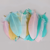 14-20CM natürliche bunte große schwimmende Gänse federn gefärbt gewaschen für Hochzeits feier Dekor DIY Craft Kleidungs stück Anwendung