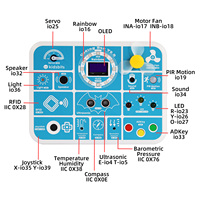 Kidsbits Nouvelle Version Améliorée STEM Programming ESP32 Maker Coding Box V2.0 Kit de Démarrage d'Apprentissage pour Enfants de 6 Ans et Plus