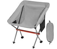 Chaise de camping portable ultralégère NBT Outdoor, structure en aluminium, chaises pliantes compactes, mobilier d'extérieur, design moderne, durable