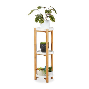 Présentoir de haute qualité à 3 niveaux pour plantes en bambou, présentoir pour plantes d'intérieur - Product Image 4