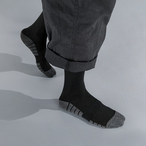 <span class=keywords><strong>Chaussettes</strong></span> mi-mollet en coton <span class=keywords><strong>très</strong></span> populaires 2026 avec semelle rembourrée, <span class=keywords><strong>chaussettes</strong></span> de sport toutes saisons avec semelle en tissu éponge - Product Image 2