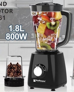Licuadora Hoffmans de Alta Resistencia 2 en 1 Multifunción con Motor de Cobre Puro de 800W y Jarra Irrompible <span class=keywords><strong>para</strong></span> el Hogar en África - Product Image 2