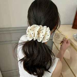 Pince à cheveux en tissu avec nœud français, couleur unie, pince banane en plastique, pince à cheveux polyvalente avec contraste de couleurs pour femme - Product Image 6