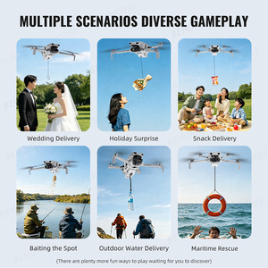 Sistema de Lanzamiento Aéreo LITO 1 para Drones <span class=keywords><strong>DJI</strong></span> LITO 1/X1, para Pesca con Cebo, Regalos de Boda, Accesorios Ligeros con Capacidad de <span class=keywords><strong>Carga</strong></span> de 70g - Product Image 3