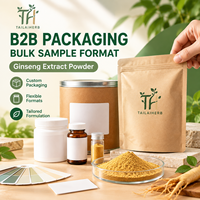 Vente en gros de Panax Ginseng en vrac, 80% de ginsénosides, extrait de ginseng, poudre d'extrait de racine de ginseng