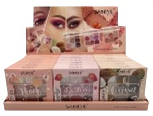 Palette di ombretti Sanye, 12 colori, opachi e brillanti, trucco per occhi, kit cosmetico di bellezza - Product Image 1