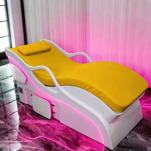 Table de massage moderne pour salon de beauté, lit de lavage facial, table de soin pour cils, manucure, tatouage, avec rangement - Product Image 4