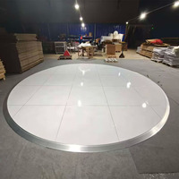 Pista de Baile Portátil Redonda, Moderna, Profesional, Resistente al Fuego, de Alto Brillo, para Decoración de Bodas y Eventos, Venta al Por Mayor
