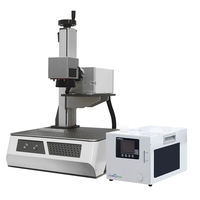 Nouvelle machine de marquage laser UV de bureau 355nm 15W à refroidissement par eau cohérent pour marquage permanent noir sur plastique, céramique, métal, IA