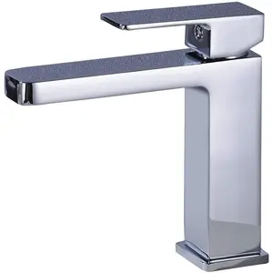 Copper Single-Handle Bathroom Vanity Sink Lavatory Basin Taps Water Faucet with Drain Assembly