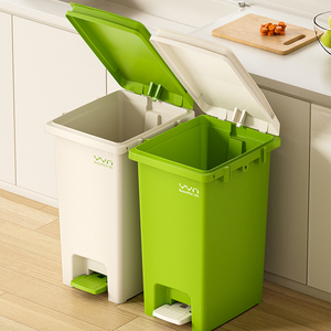 15L hộ gia đình Thùng rác thương mại loại bàn đạp mới nhà bếp phòng tắm nhà vệ sinh phòng khách phòng ngủ Nắp giỏ giấy - Product Image 2