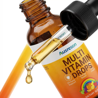Ausreson OEM Gouttes Liquides Multivitaminées Fibres Alimentaires Antioxydantes Huile de Croissance Capillaire Ginseng Multivitamine Liquide pour le Soutien Immunitaire