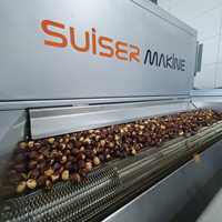 SUISER MAKINE Notenrooster Oven Verwerkingsmachine 250-300 Kg/u RVS Elektrisch Aangedreven
