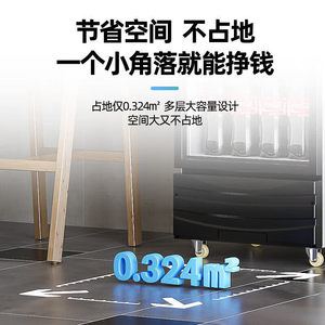 Réfrigérateur commercial vertical Meiling Fashion Home, vitrine réfrigérée pour boissons, double porte, pour hôtel - Product Image 4