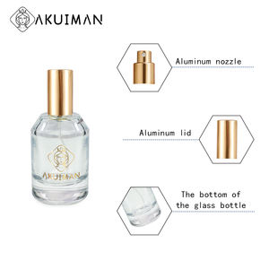 Elegante Luxus Großhandels Runde 30ml Leere Klare Parfüm Zerstäuber Flasche Glas mit Verpackungsbox - Product Image 4