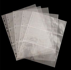 9-Pocket Trading Card Binder Sleeves for 3 Ring Binders Baseball TCG Sports Card Protector Sheets Plastic Top Load Pages
