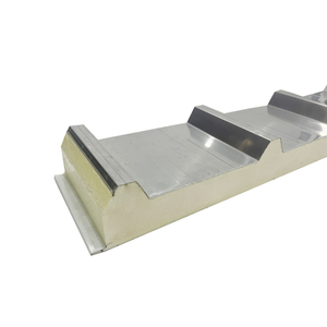 Kenya 100mm nhôm tấm mái bánh sandwich thiết kế công nghiệp phong cách chống cháy PU cho phòng lạnh-Giá thép danh sách Nhà sản xuất - Product Image 5