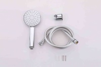 Pommeau de douche à main haute pression avec flexible et support, ensemble de douche de salle de bain chromé à fonction unique