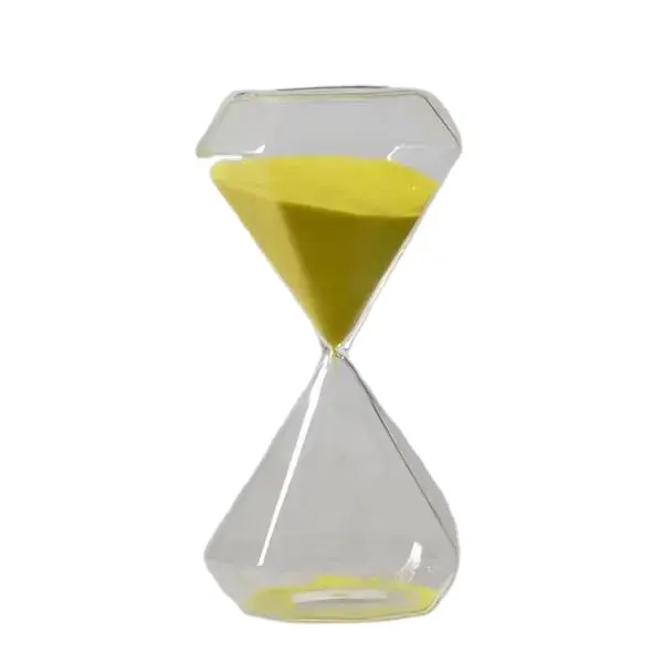 5 minuti 15 minuti 30 minuti colore sabbia Timer forma diamante clessidra orologio personalizzato oro bianco rosso giallo sabbia decorazione della casa