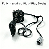 Kit de phares LED quad 24W pour Sur-Ron LBX Light Bee X, Plug and Play, faisceau haut et bas, phare avant