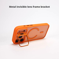 Coque de téléphone magnétique transparente antichoc avec objectif anti-jaunissement et support de cadre avec cordon pour iPhone 17 Pro Max/16/15/14/13/12