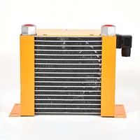 Échangeur de chaleur à microcanaux en aluminium avec ventilateur 220/380V refroidi par air/eau, certifié CE, pour le refroidissement d'huile d'équipement de précision CNC