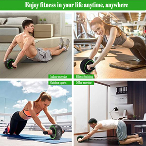 Material de goma del rodillo de <span class=keywords><strong>rueda</strong></span> Ab de rebote automático de alta intensidad para Fitness y entrenamiento muscular abdominal en casa - Product Image 6