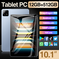 Tablet PC Pad6s en Oferta, Pantalla HD de 10.1 Pulgadas, 12GB+512GB, Cámara de 16MP+32MP, Android 14, Wi-Fi, GPS, Tablet para Juegos y Aprendizaje