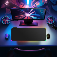 Échantillon gratuit Tapis de souris Rgb du fabricant d'origine Tapis de souris de jeu à LED fluide Grande taille Tapis de bureau