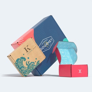 Tùy chỉnh in ấn sản xuất bán buôn giấy sóng giao hàng gửi thư bao bì vận chuyển hộp bưu phẩm với logo - Product Image 3