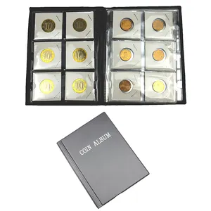 Wholesale 10 Sheets 60 Pocket Premium Penny Currency Collection Coin Cardboard Paper Holders Storage Albums For Collectors