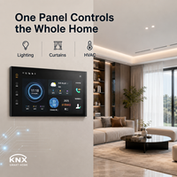 Interrupteur KNX en verre, panneau mural tactile intelligent pour contrôle de scène, produits domotiques, automatisation de la maison, interrupteur tactile intelligent KNX pour villa et hôtel