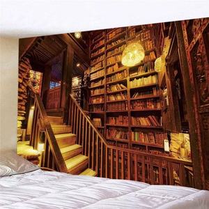 Vintage Europäische Bücherregal-Wandbilder Moderne Bibliothek Wasserdichte 3D PVC-Tapeten Antike Bücher Elegante Wandgemälde für das Arbeitszimmer - Product Image 1